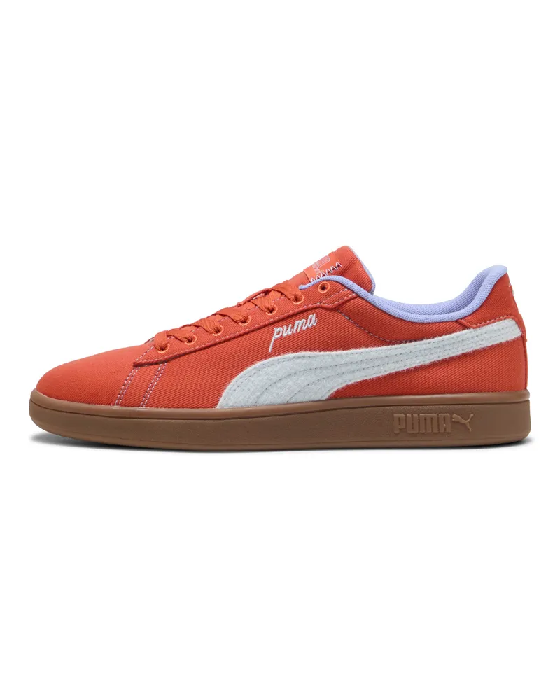 Puma Smash 3.0 Etiqueta Sneakers Unisex, Schuhe Orange