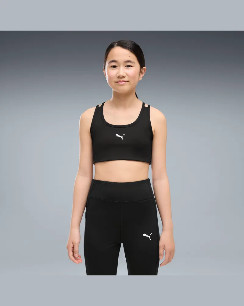 Puma Train All Day Sport-BH Teenager, Accessoires, Schwarz Schwarz