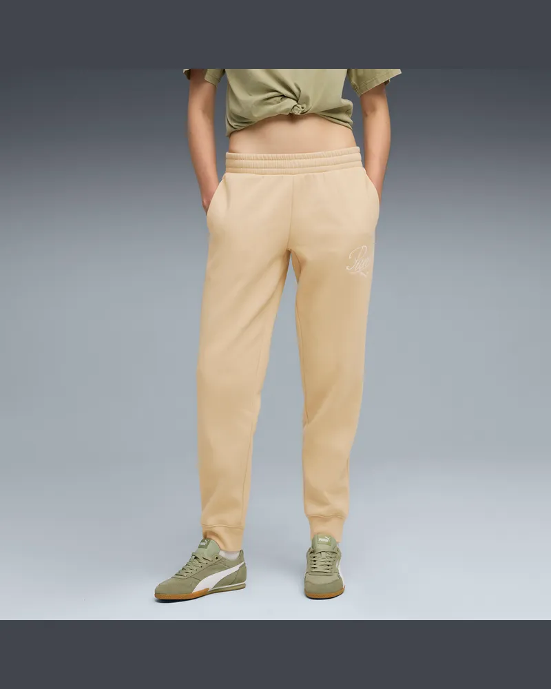 Puma Essentials Script Jogginghose Damen, Kleidung, Schwarz Schwarz