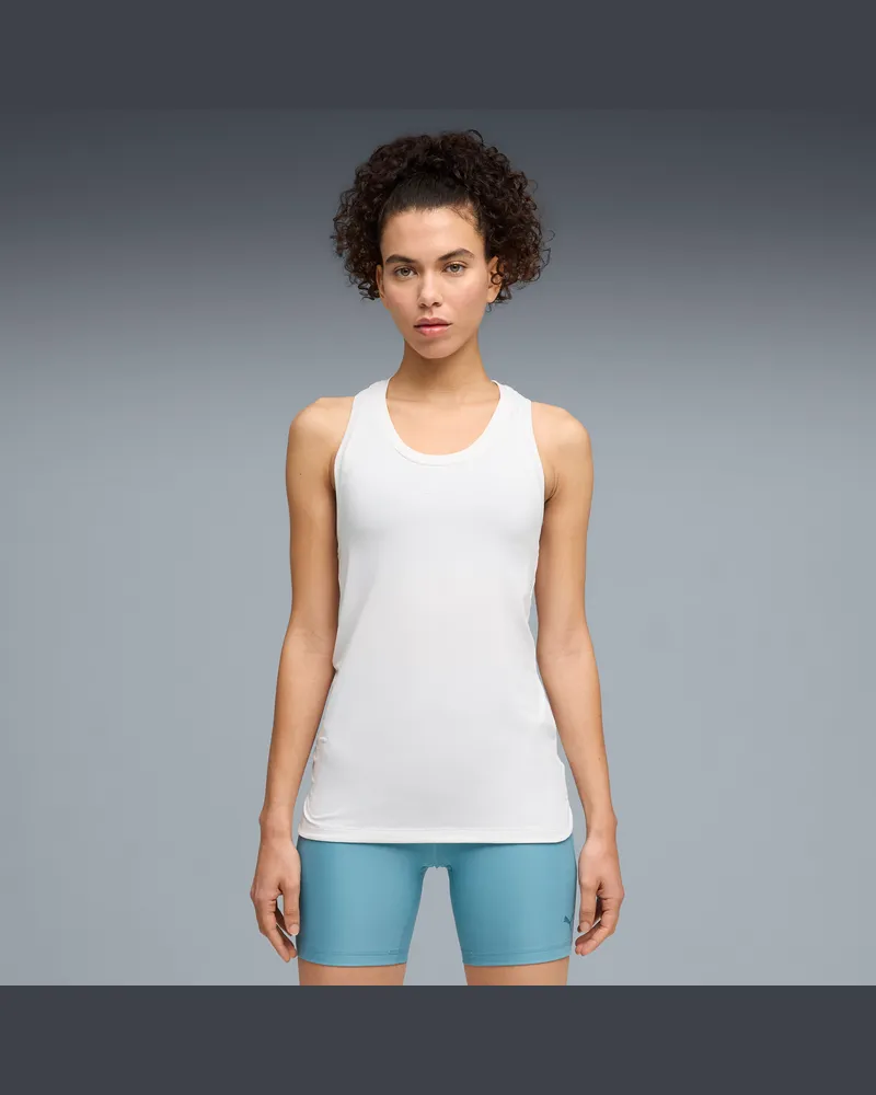 Puma CLOUDSPUN Racerback-Tanktop Damen, Kleidung, Weiß Weiß