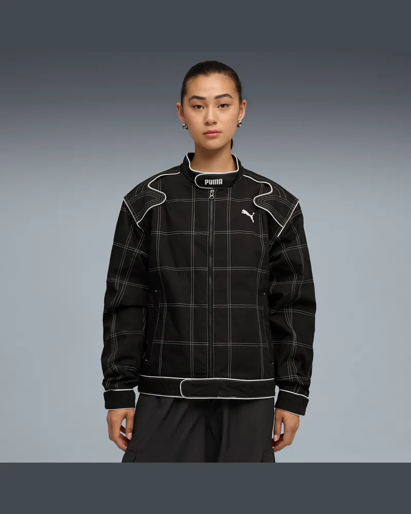 Puma FUTURE..ARCHIVE Racer Jacke Unisex, Kleidung, Schwarz Schwarz