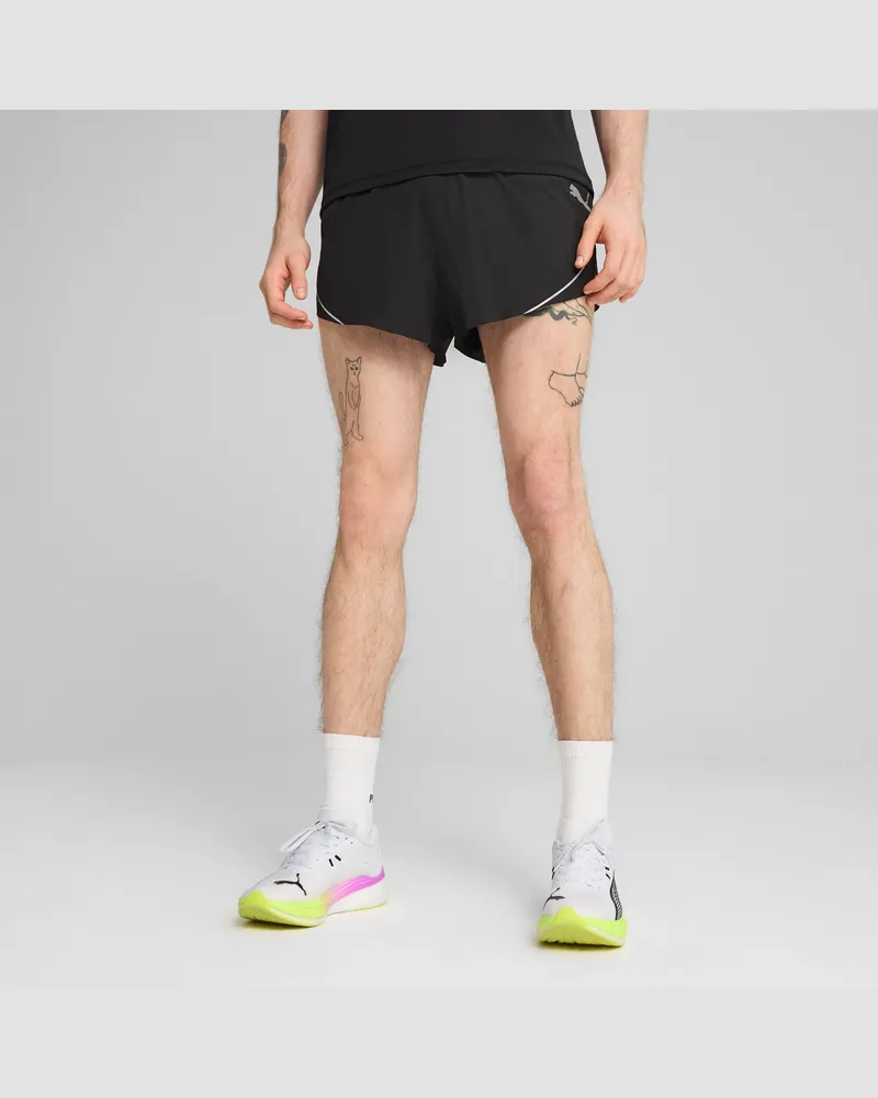 Puma RACEDAY ULTRAWEAVE 3" Split Shorts Herren, Kleidung, Schwarz Schwarz