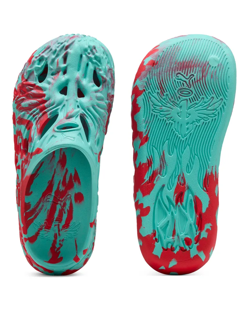 Puma MB.04 Basketball Slides Unisex, Schuhe, Grün Grün