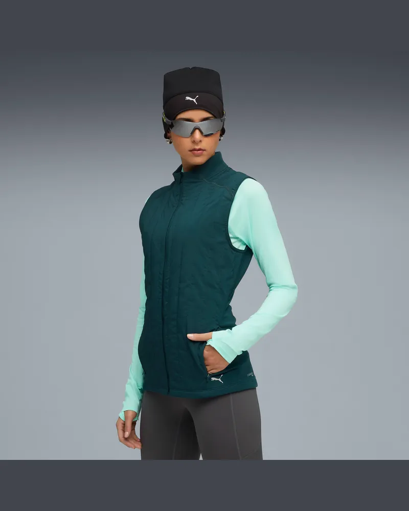 Puma RUN CLOUDSPUN WRMLBL Weste Damen, Kleidung, GrÃ¼n Grã¼n