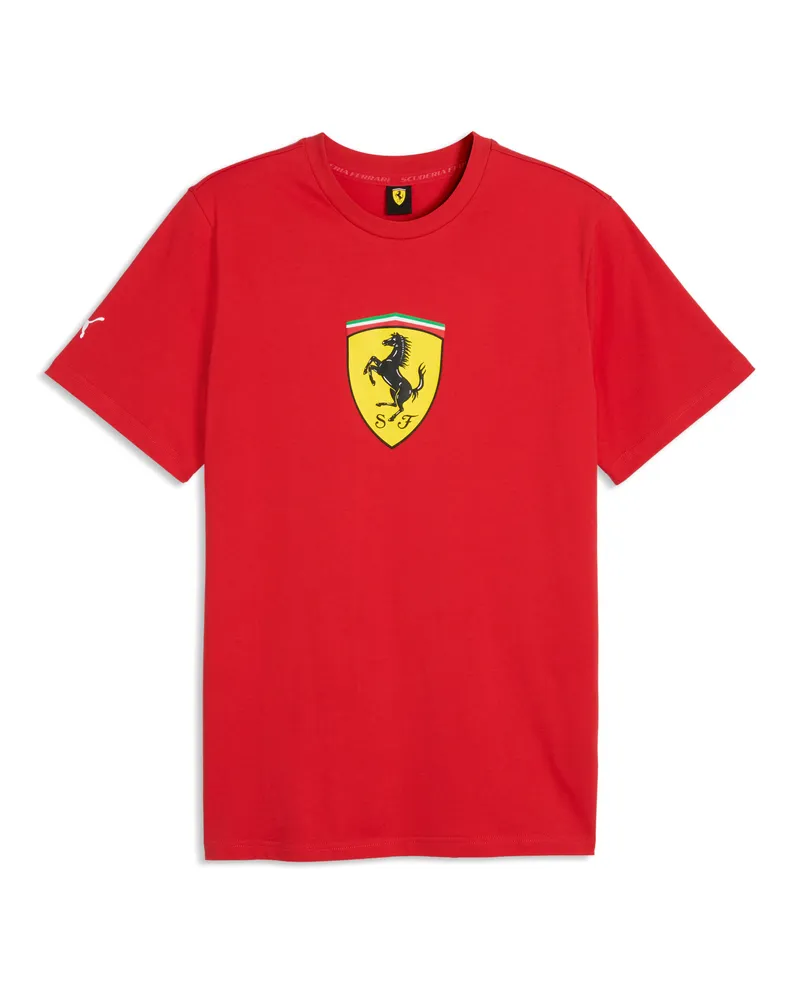 Puma Scuderia Ferrari ColouRot Shield T-Shirt Herren, Accessoires Rot