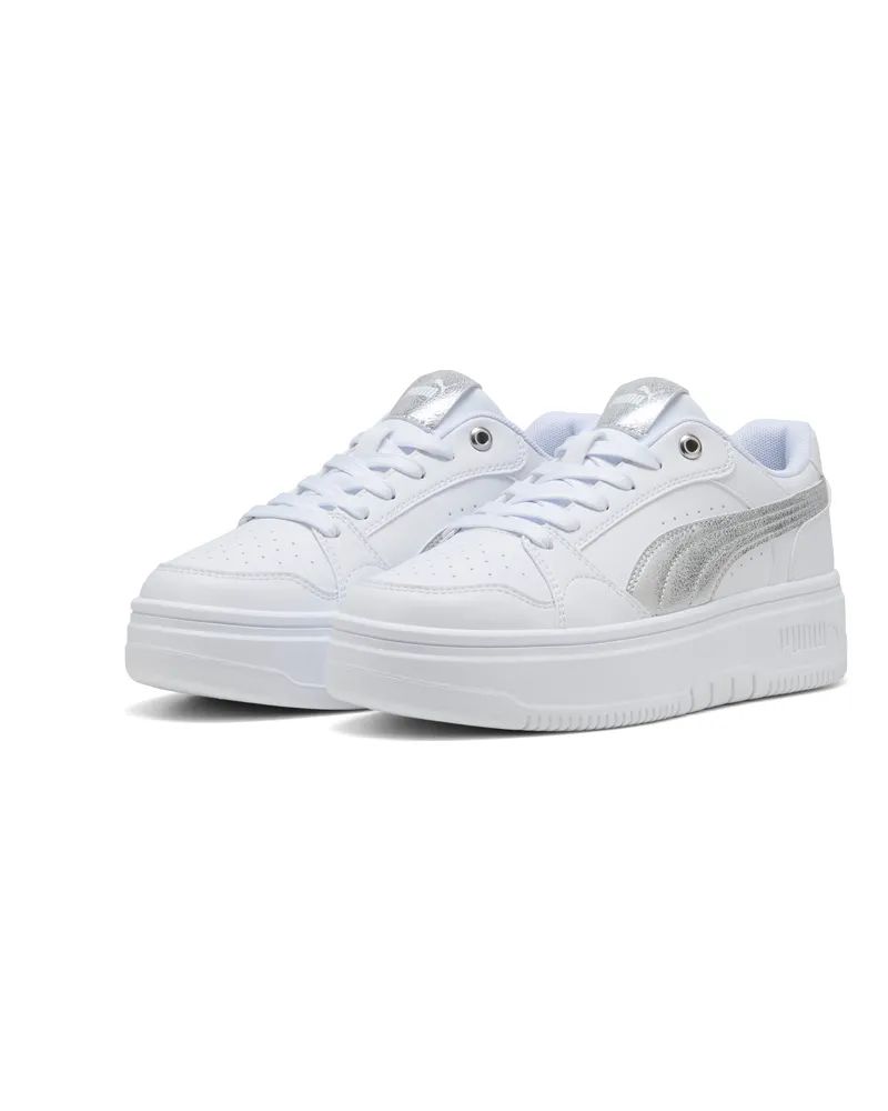 Puma Rebound Femme Low Metallisch Sneakers Damen, Accessoires, WeiÃŸ Weiãÿ