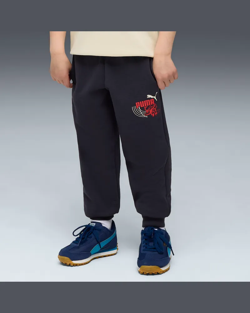 Puma Little Runners Jogginghose Kinder, Kleidung, Blau Blau