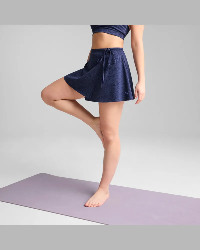 Puma MOVE CLOUDSPUN AOP Wickelrock Damen, Kleidung, Blau Blau