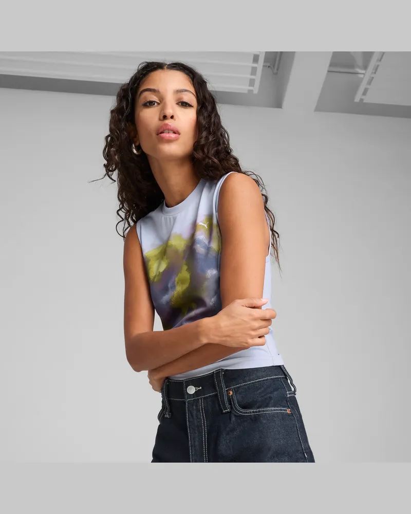 Puma YONA Oberteil mit Grafik Damen, Accessoires, Blau Blau