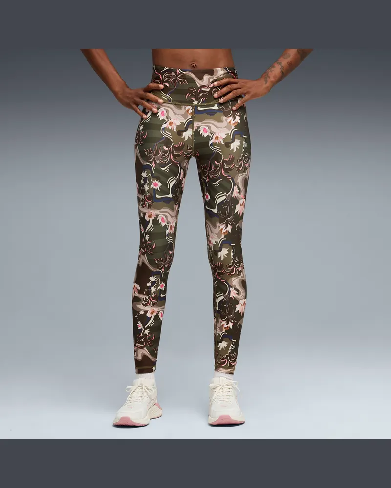 Puma League 7/8-Trainingsleggings Damen, Kleidung, GrÃ¼n Grã¼n