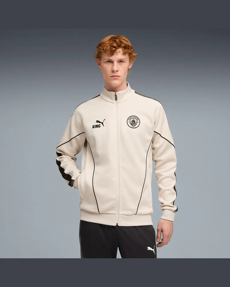 Puma Manchester City KING Anthem Jacke Herren, Kleidung, Weiß Weiß