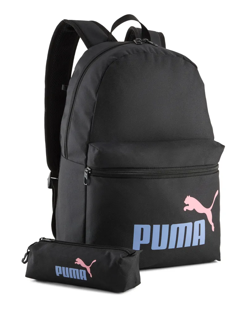 Puma Phase 20 l Rucksack-Set, Accessoires, Schwarz Schwarz
