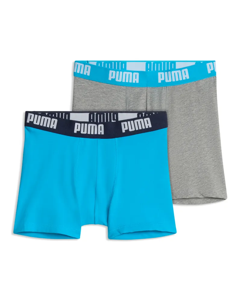 Puma Everyday Basic Boxershorts Teenager (2er-Pack), Kleidung, Grau Grau