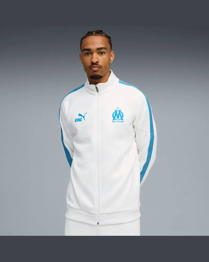 Puma Olympique de Marseille KING Anthem Jacke Herren, Kleidung, Weiß Weiß