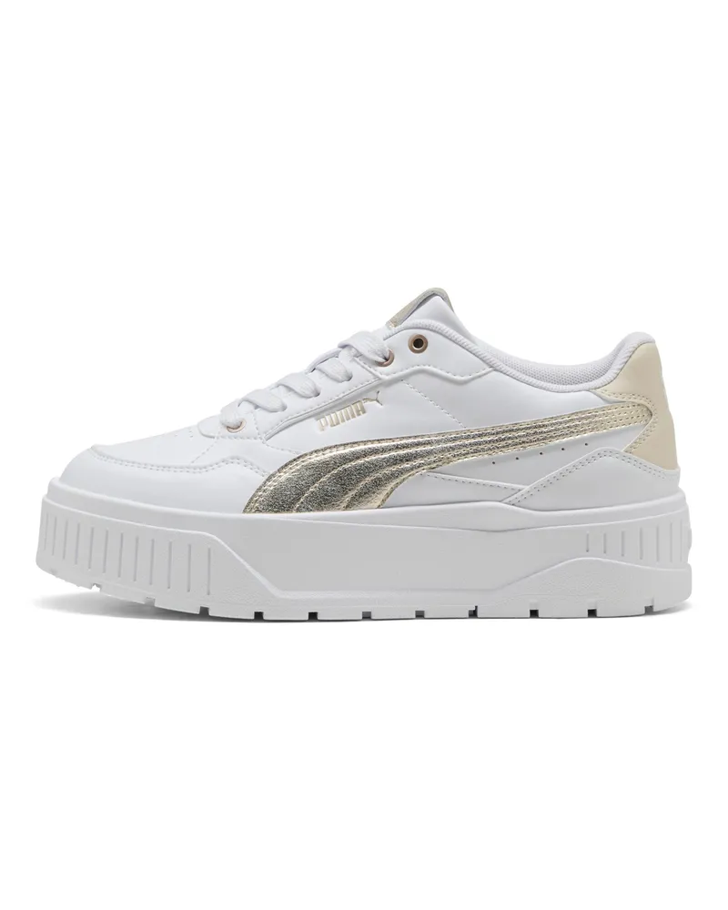 Puma Karmen II Idol Metallisch Whisper Sneakers Damen, Schuhe, Weiß Weiß