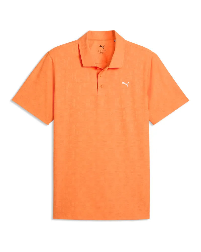 Puma MATTR Deco Jacquard Golfpolo Herren, Kleidung Orange