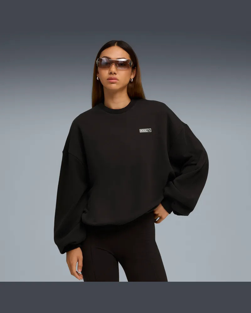 Puma x ROSÉ Oversized Sweatshirt Damen, Kleidung, Schwarz Schwarz