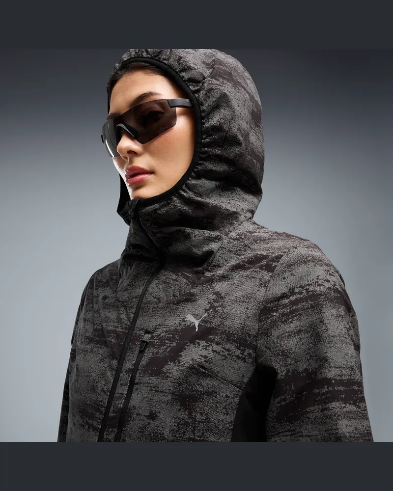 Puma Run Brightstride Bedruckte Jacke mit PrimaLoft® Isolierung Damen, Kleidung, Schwarz Schwarz