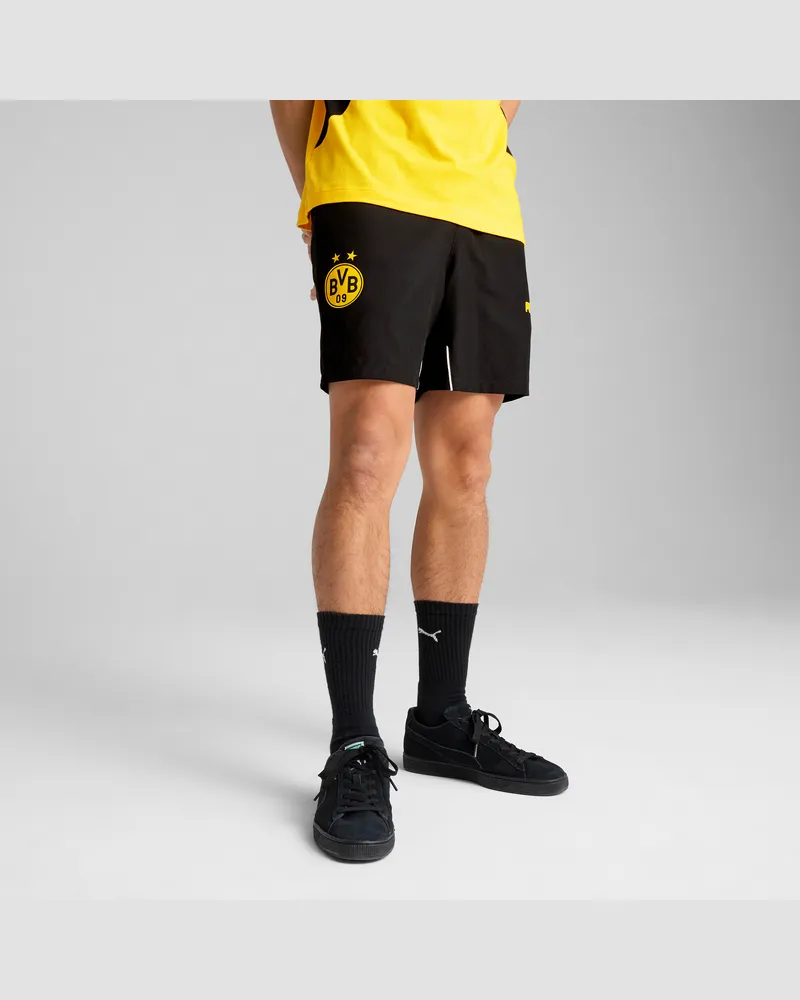 Puma Borussia Dortmund ftblARCHIVE Shorts Herren, Kleidung, Schwarz Schwarz