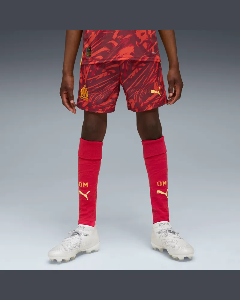 Puma Olympique de Marseille 25/26 Torwartshorts Teenager, Kleidung, Rot Rot