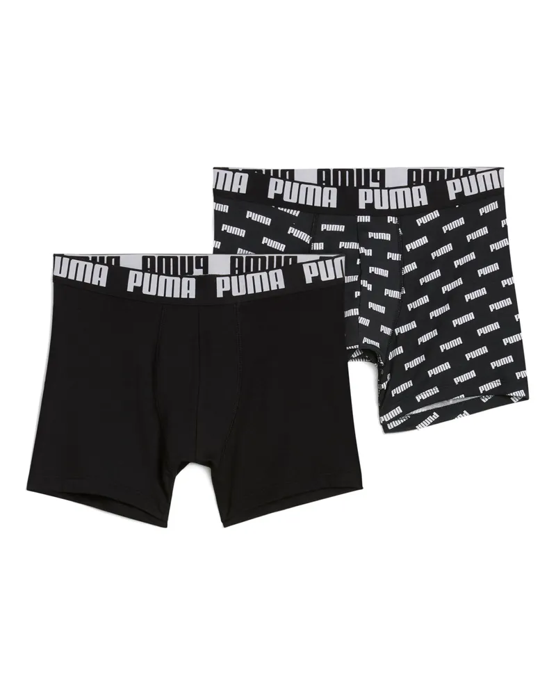 Puma Boxershorts Herren (2-er Pack), Kleidung, Schwarz Schwarz