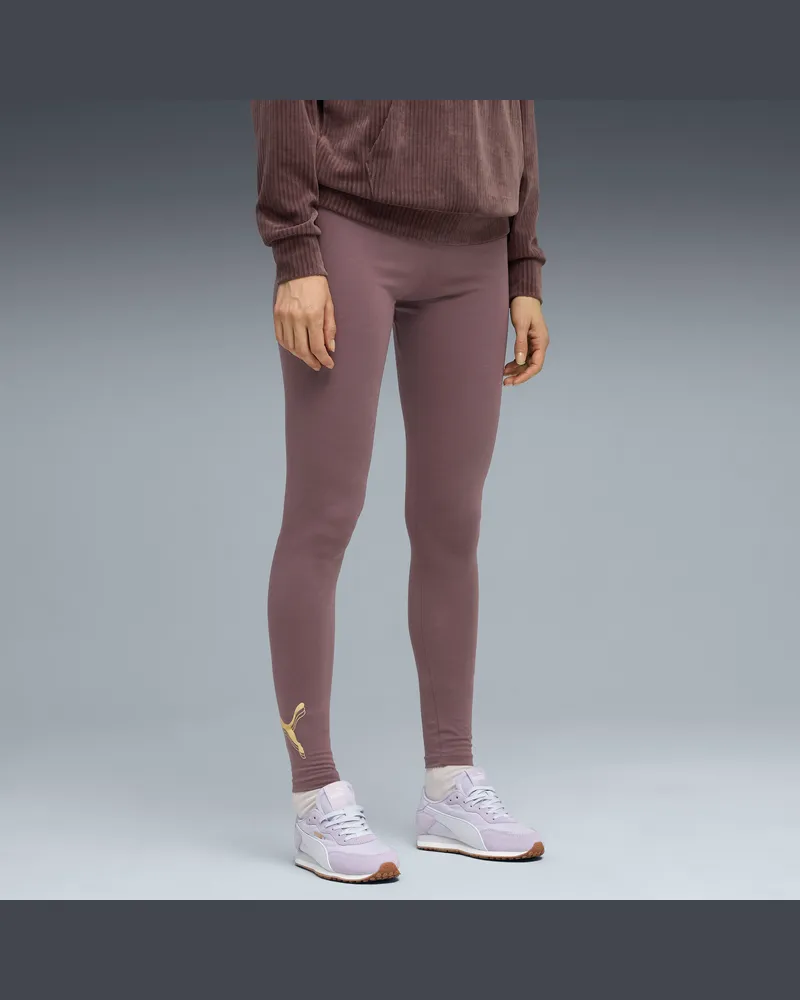 Puma ESS Metallisch Leggings Damen, Accessoires, Lila Lila