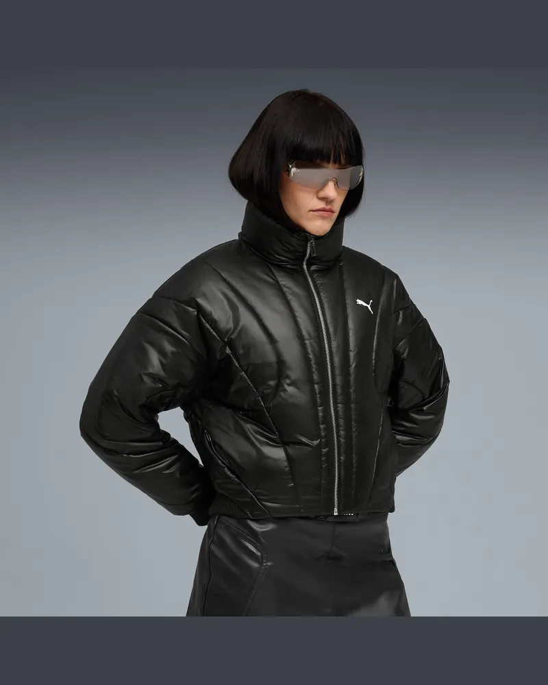 Puma DARE TO Pufferjacke Damen, Kleidung, Schwarz Schwarz