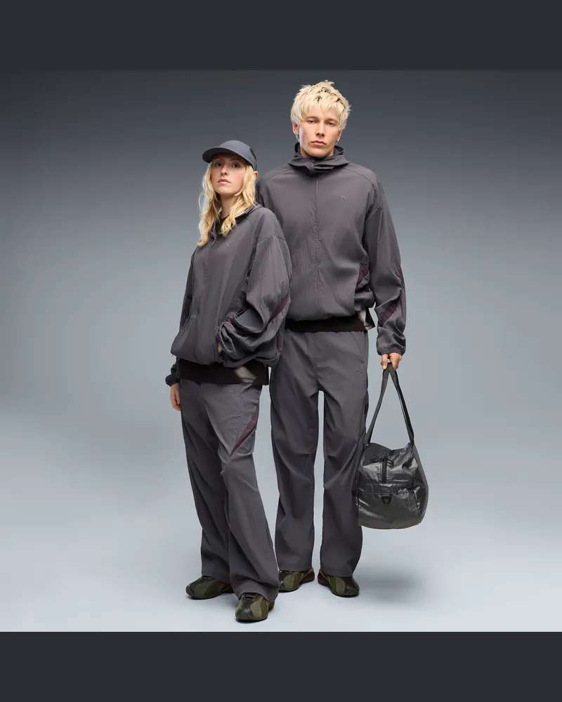 Puma CLRT Relaxed Trainingshose Unisex, Kleidung, Grau Grau