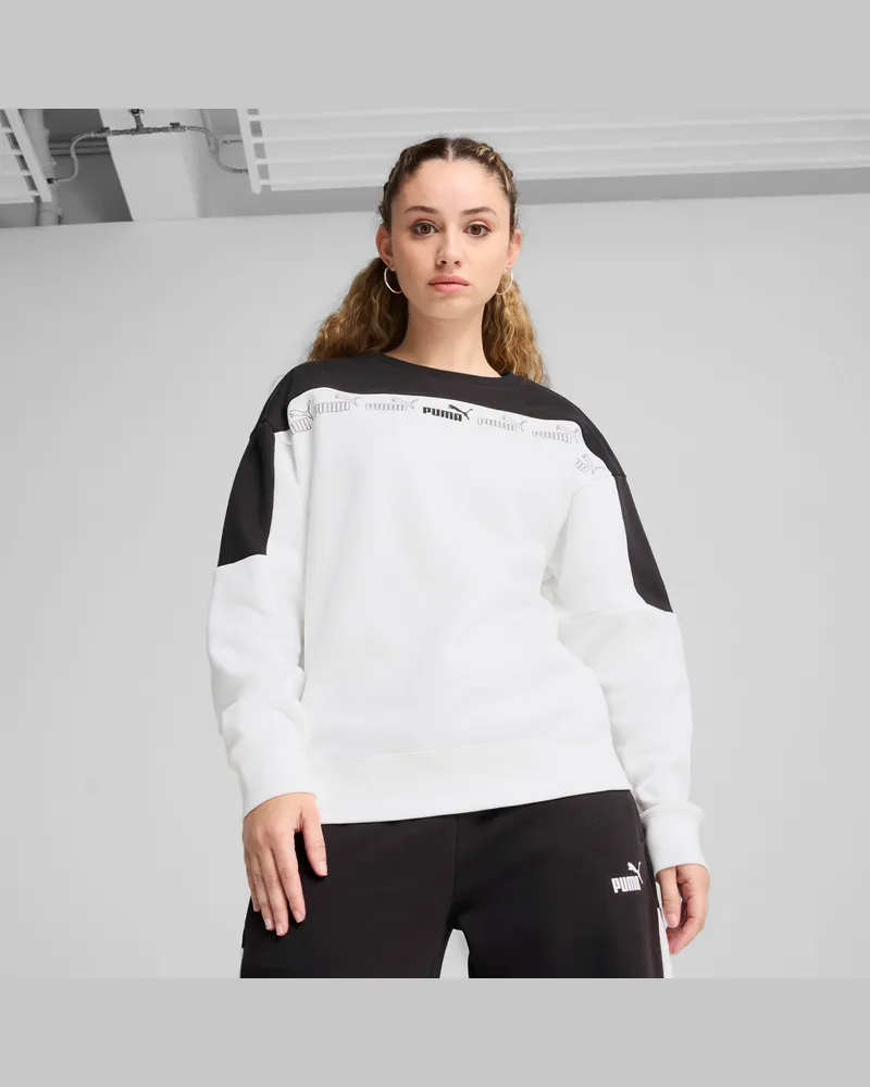 Puma Around The Block Crewneck Damen, Kleidung, Weiß Weiß