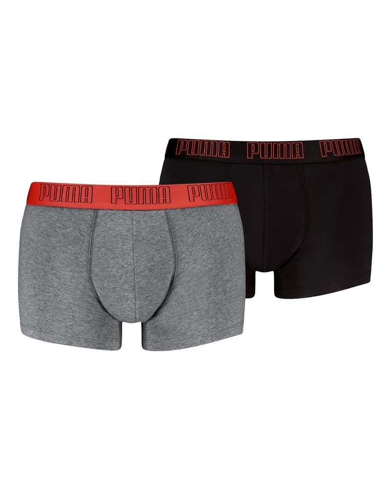 Puma Trunks Herren (2er-Pack), Kleidung, Grau Grau