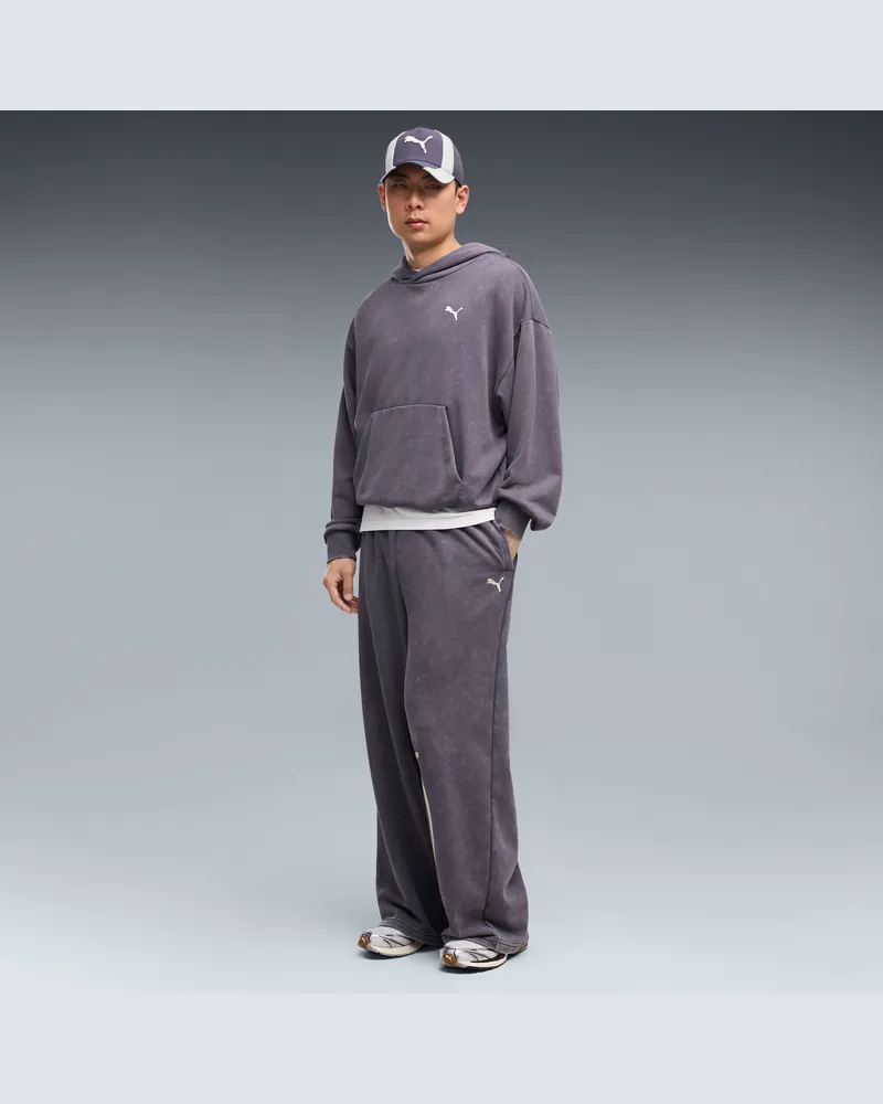 Puma Wide Graphic Hose Unisex, Kleidung, Grau Grau
