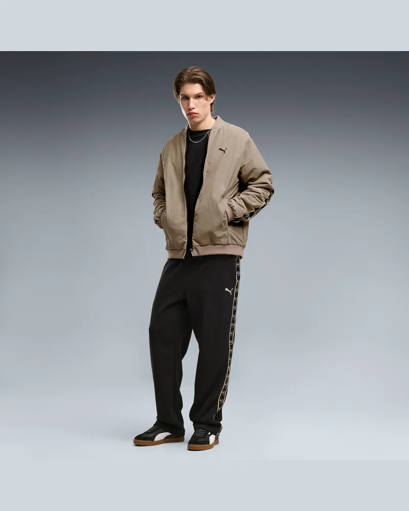 Puma Essentials Elevated Tape Relaxed Hose Herren, Kleidung, Schwarz Schwarz