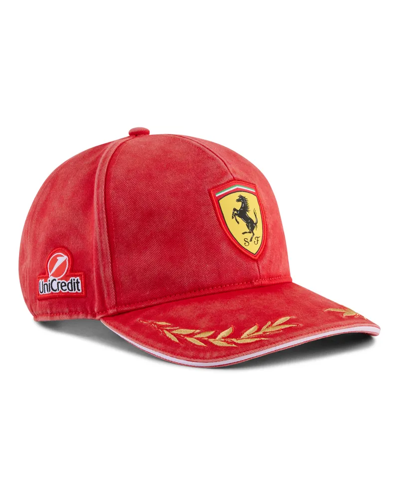 Puma Scuderia Ferrari Replica Monza Charles Leclerc Baseball-Cap, Accessoires, Rot Rot