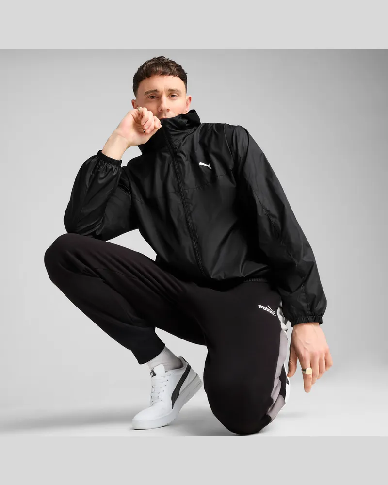Puma Essentials Regular Windjacke Herren, Kleidung, Schwarz Schwarz