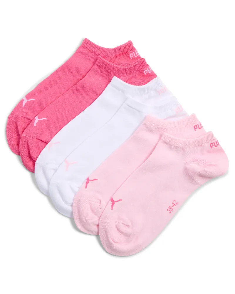 Puma Sneakersocken Unisex (3er-Pack), Kleidung, Rosa Rosa