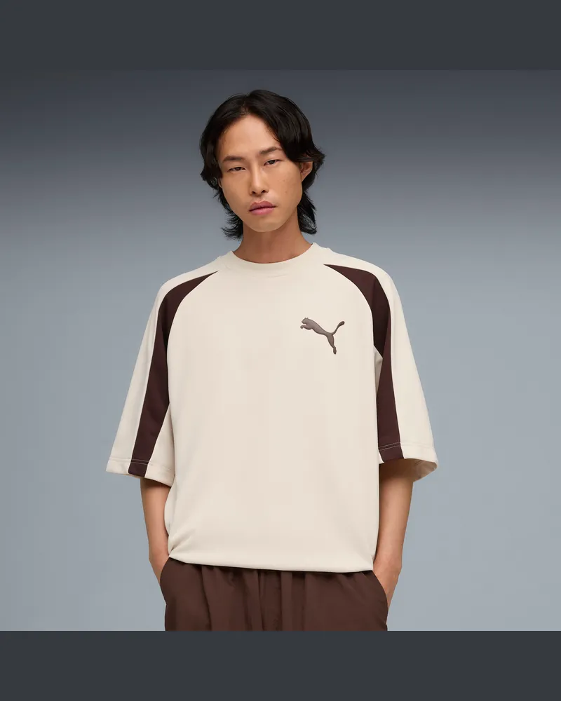 Puma T7 Big Cat T-Shirt Herren, Kleidung, Weiß Weiß