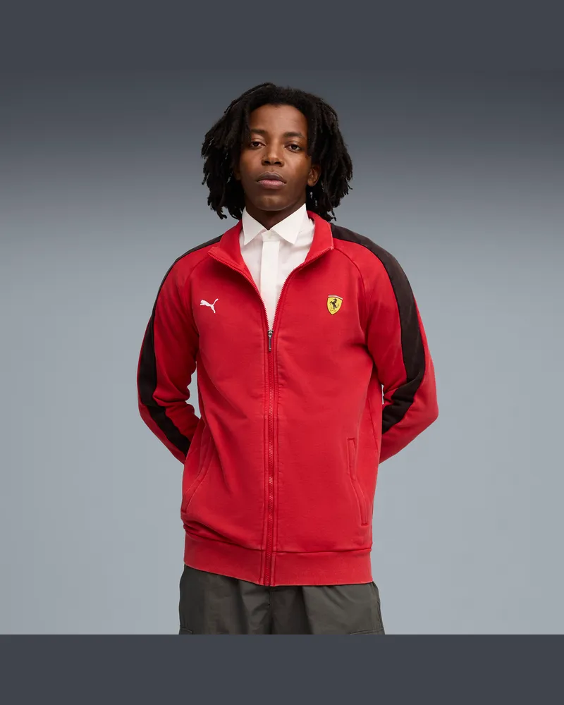 Puma Scuderia Ferrari T7 Jacke Herren, Kleidung, Rot Rot