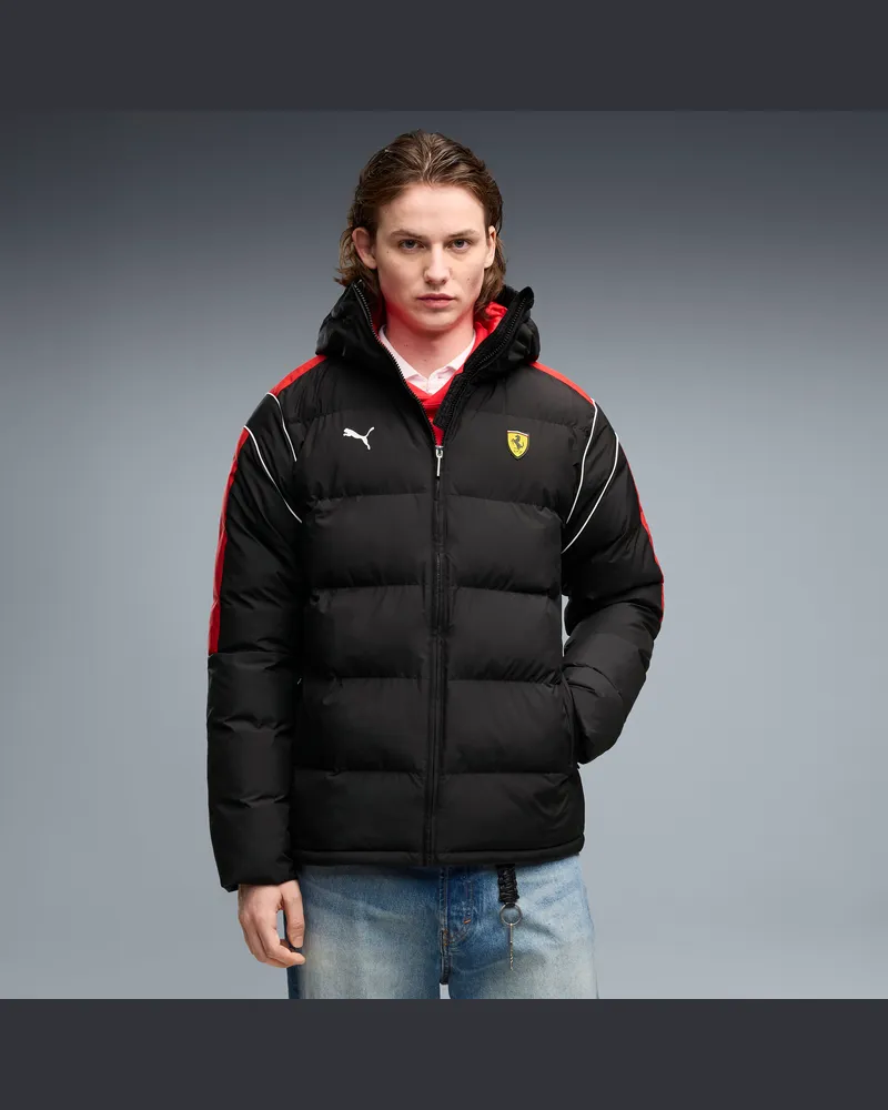Puma Ferrari MT7 ECOLITE Pufferjacke Herren, Kleidung, Schwarz Schwarz