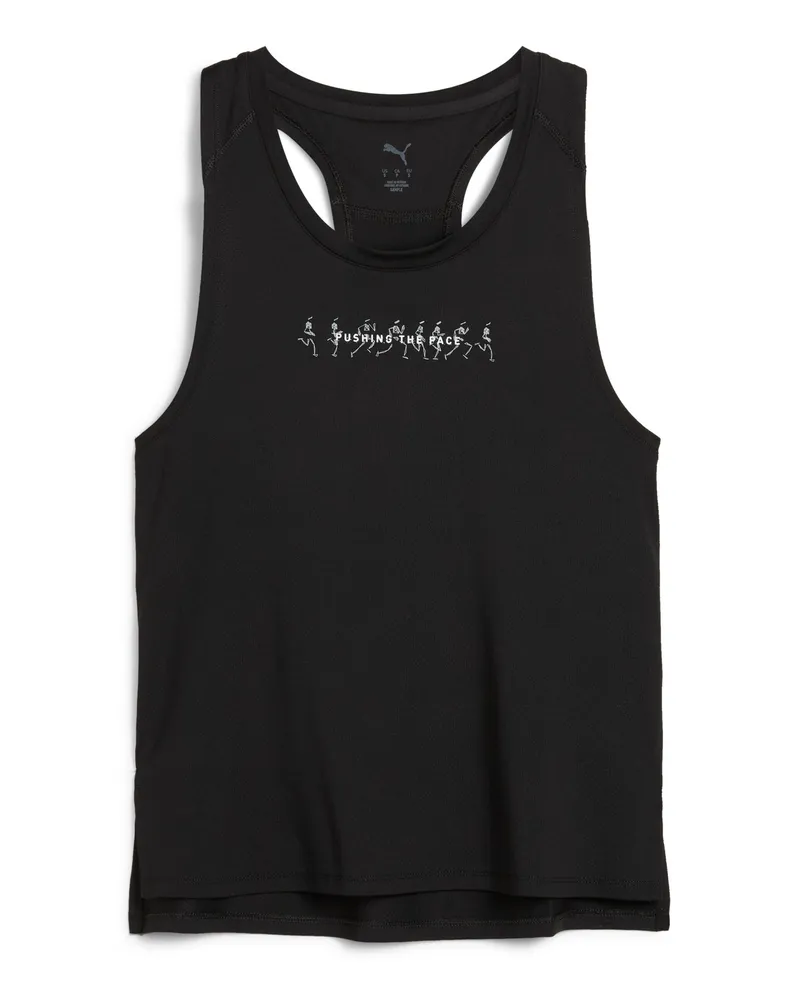 Puma RUN GRAPHIC Mesh Singlet Damen, Accessoires, Schwarz Schwarz