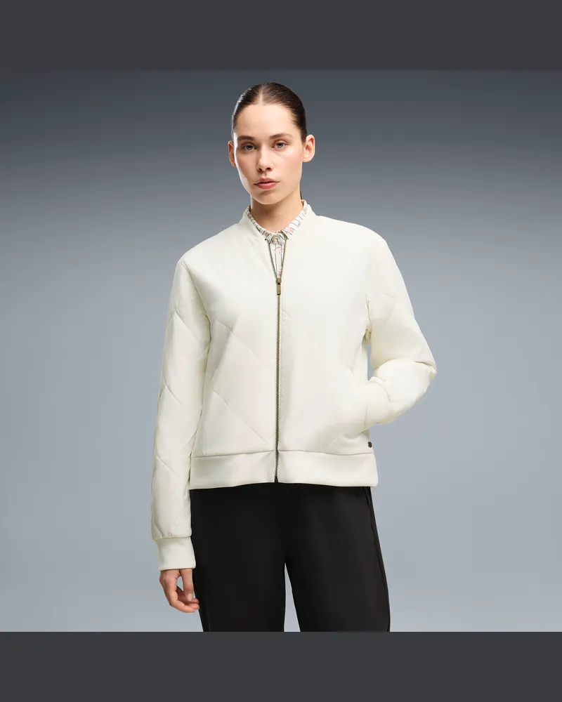 Puma Wattierte Golf-Steppjacke Damen, Kleidung, Weiß Weiß