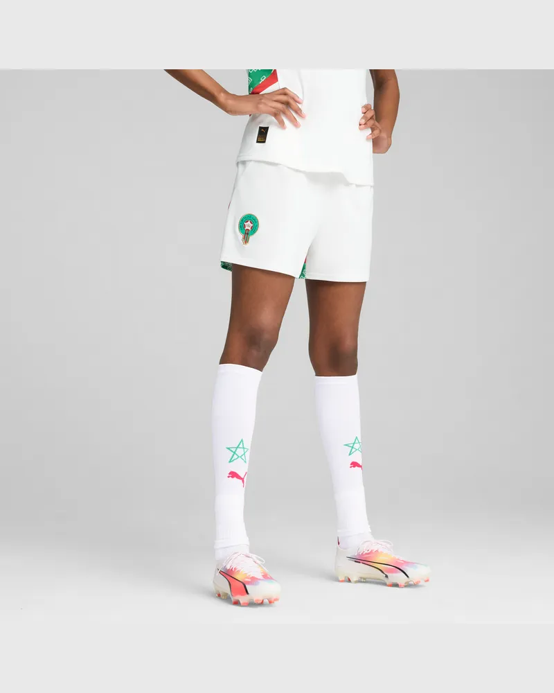 Puma Marokko 2025 Shorts Damen, Kleidung, Weiß Weiß