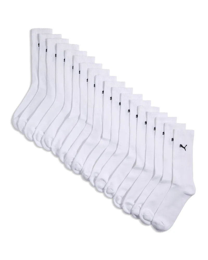 Puma Crew Socken Unisex (9er-Pack), Kleidung, Weiß Weiß