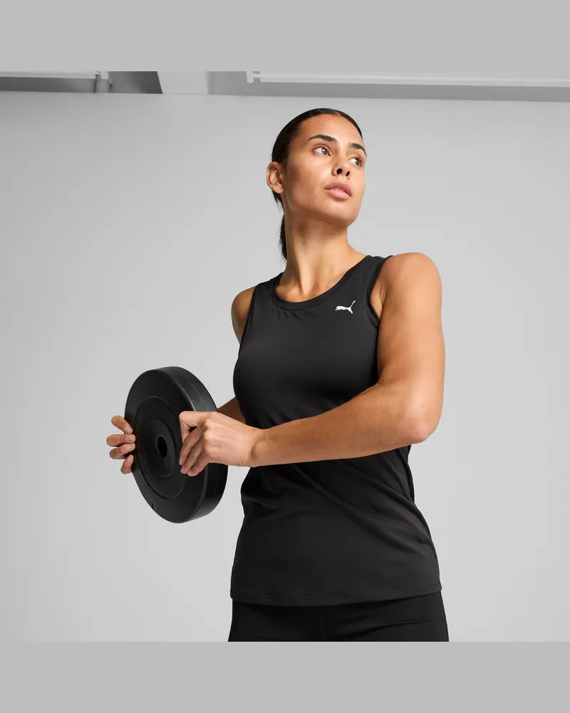 Puma TAD ESSENTIALS Tanktop Damen, Kleidung, Schwarz Schwarz