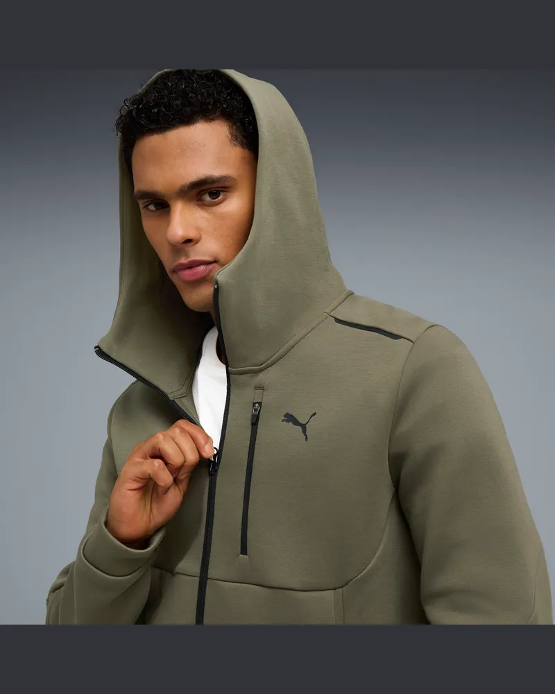 Puma TECH Kapuzenjacke Herren, Kleidung, Grün Grün