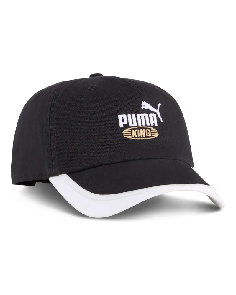Puma KING Low Curve Baseball-Cap, Accessoires, Schwarz Schwarz