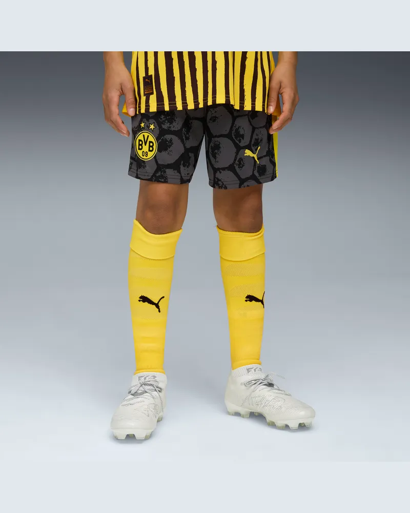 Puma KIDSUPER x BORUSSIA DORTMUND Shorts Teenager, Kleidung, Schwarz Schwarz
