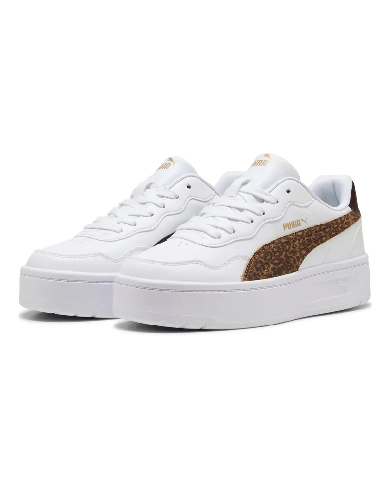 Puma Court Lally Skye Feline Sneakers Damen, Accessoires, Weiß Weiß