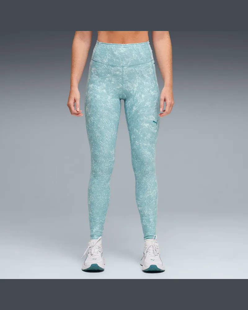 Puma CLOUDSPUN Leggings mit Print Damen, Kleidung, Blau Blau