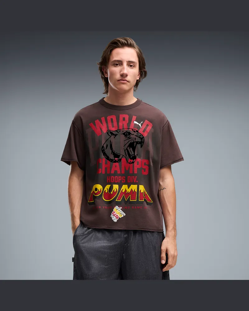 Puma Art Class Oversized T-Shirt Herren, Accessoires, Schwarz Schwarz