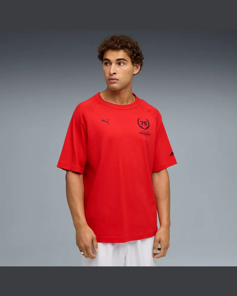 Puma F1® 75yrs Relaxed T-Shirt Herren, Kleidung, Rot Rot